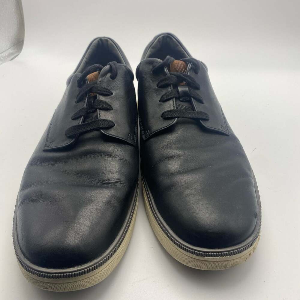 Johnston & Murphy XC4 Foust Plain Toe Shoes Black Leather (DS1033)